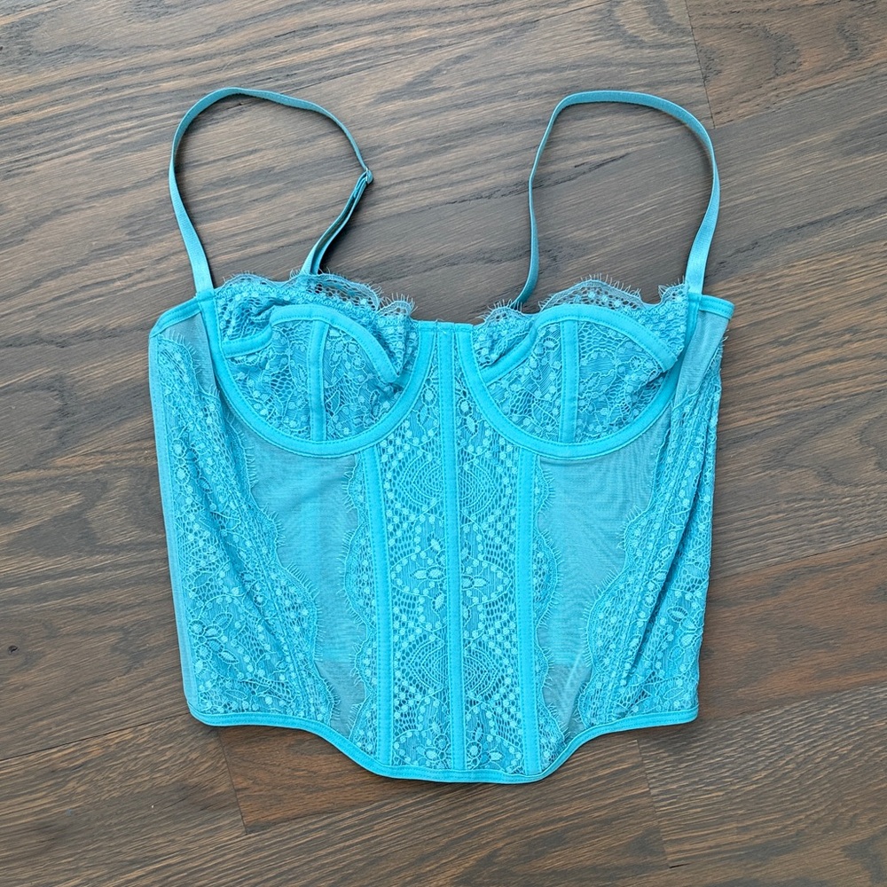 Blue Lace Bustier